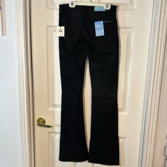 NWT ladies size 29/35 7 For All Mankind original bootcut Black jeans - Picture 2 of 11